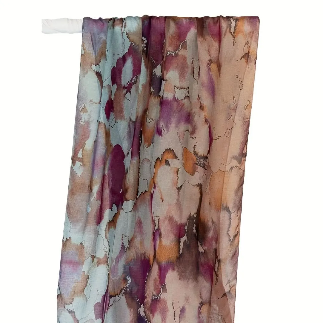 1 pc. Polyester Watercolor Print Fashion Scarf – Funky Style