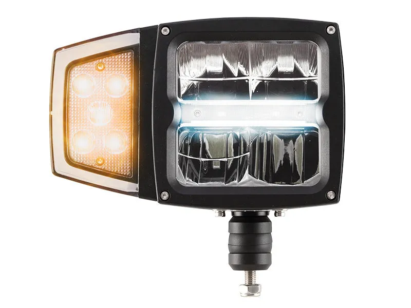 10-30V 20W(3600Lm un 1800Lm) STRANDS(Zviedrija) tuvās un tālās gaismas LED lampa, IP68,  A plow lamp, vada garums 3m, garantija 3 gadi, auksti balta gaisma 5500K