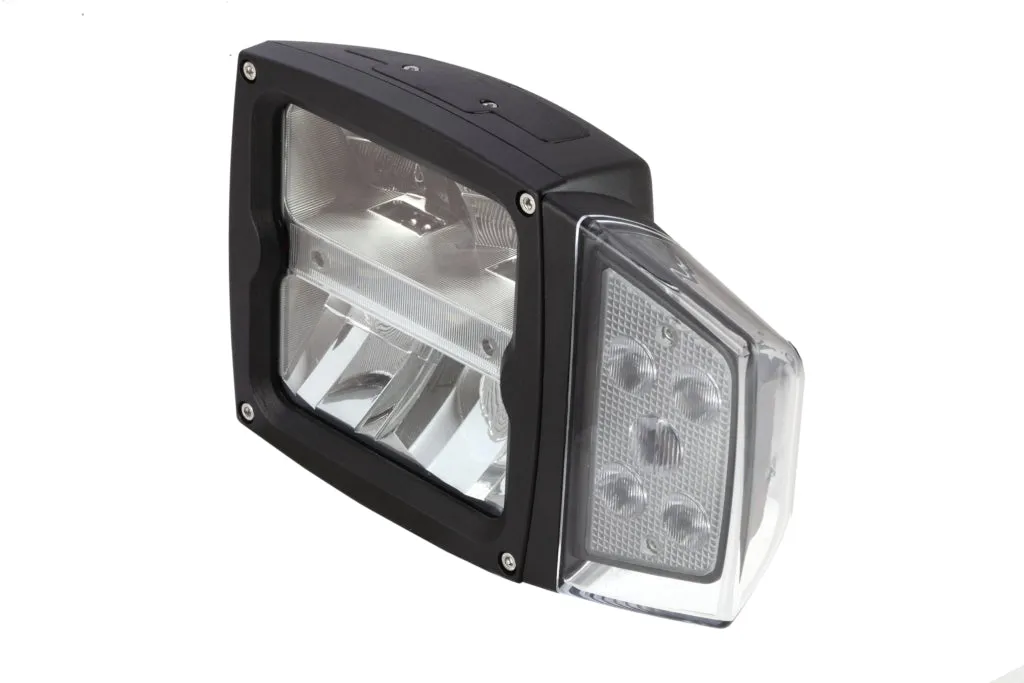 10-30V 20W(3600Lm un 1800Lm) STRANDS(Zviedrija) tuvās un tālās gaismas LED lampa, IP68,  A plow lamp, vada garums 3m, garantija 3 gadi, auksti balta gaisma 5500K
