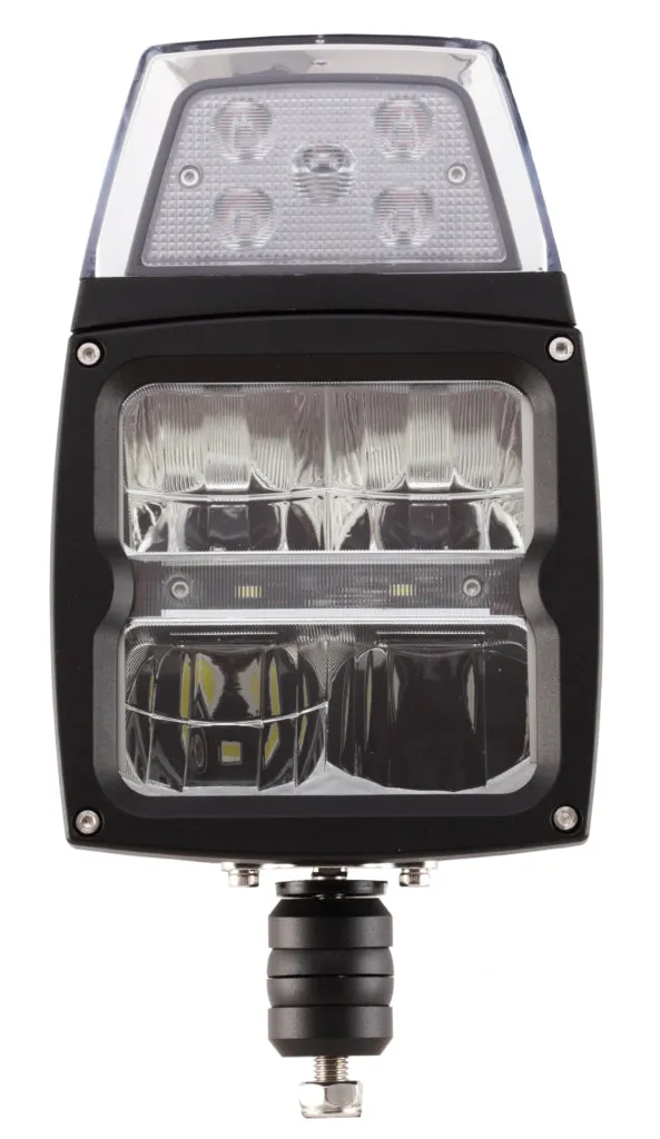 10-30V 20W(3600Lm un 1800Lm) STRANDS(Zviedrija) tuvās un tālās gaismas LED lampa, IP68,  A plow lamp, vada garums 3m, garantija 3 gadi, auksti balta gaisma 5500K