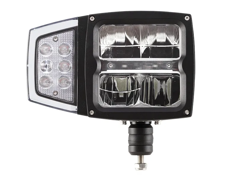 10-30V 20W(3600Lm un 1800Lm) STRANDS(Zviedrija) tuvās un tālās gaismas LED lampa, IP68,  A plow lamp, vada garums 3m, garantija 3 gadi, auksti balta gaisma 5500K