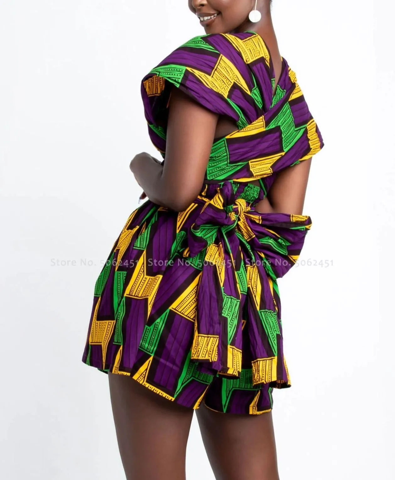 African Retro Print Jumpsuit