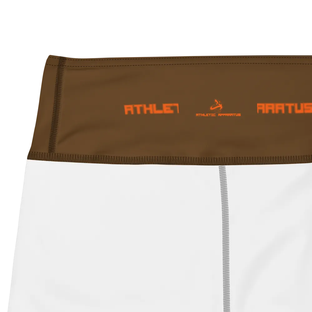 Athletic Apparatus Brown Orange logo Yoga Leggings
