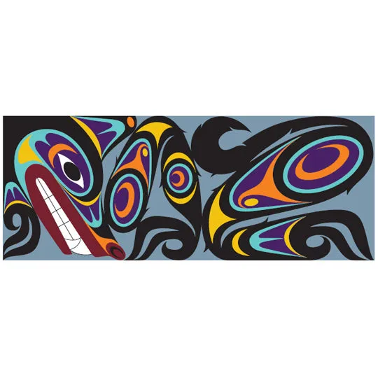 Bamboo Circle Scarf - Salish Wolf
