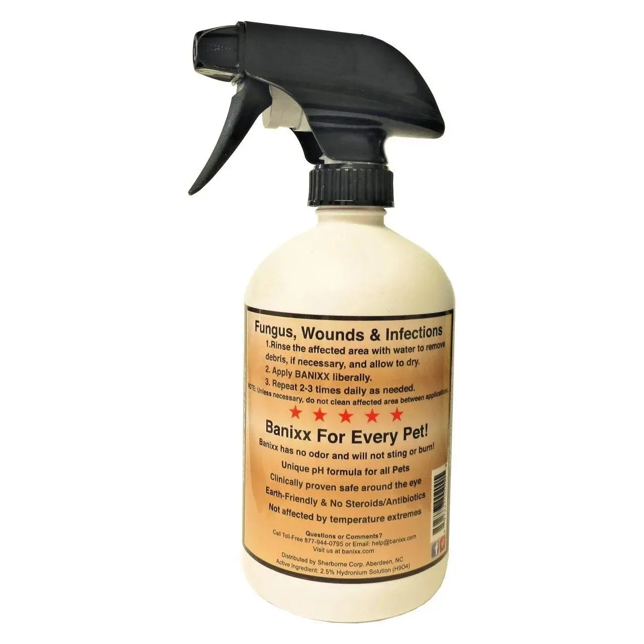 Banixx Horse & Pet Care for Bacterial and Fungal Infections Spray 16 oz. 3-Pack