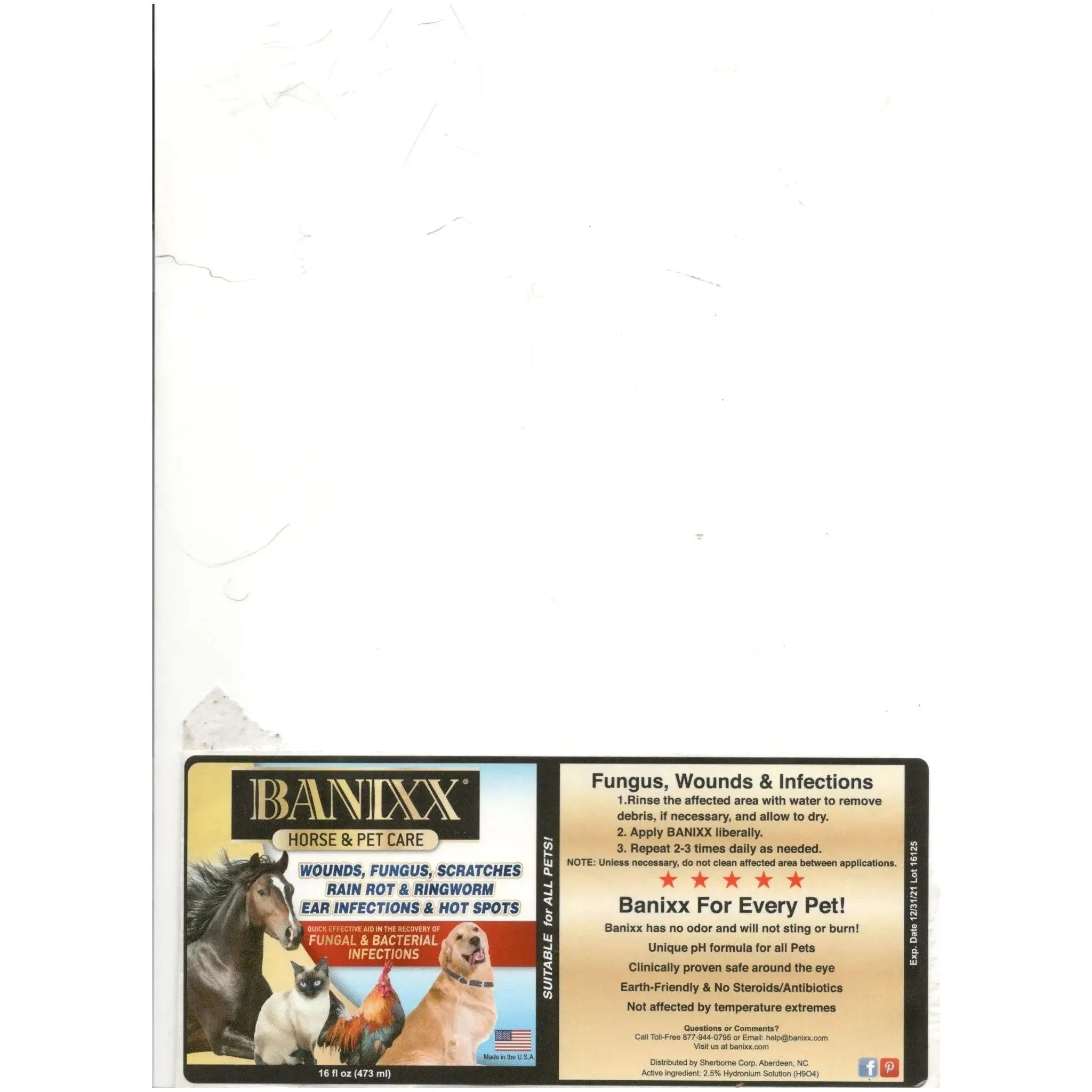 Banixx Horse & Pet Care for Bacterial and Fungal Infections Spray 16 oz. 3-Pack