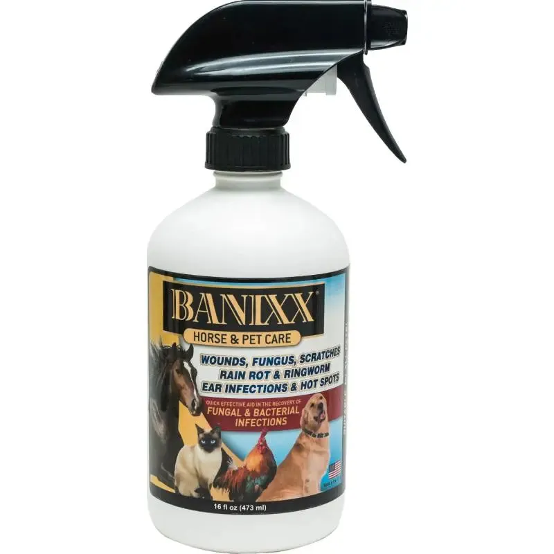 Banixx Horse & Pet Care for Bacterial and Fungal Infections Spray 16 oz. 3-Pack