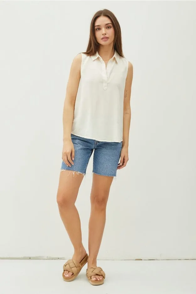 Be Cool Tencel Sleeveless Shirt