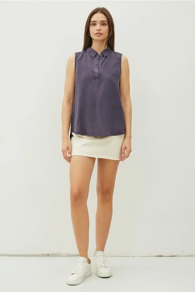 Be Cool Tencel Sleeveless Shirt