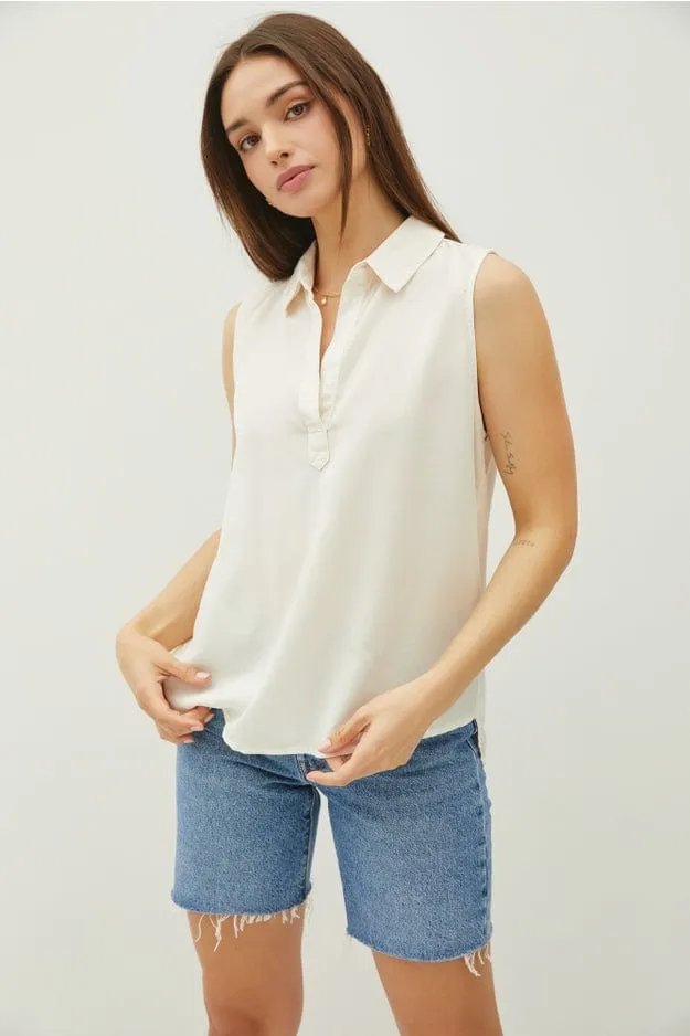 Be Cool Tencel Sleeveless Shirt