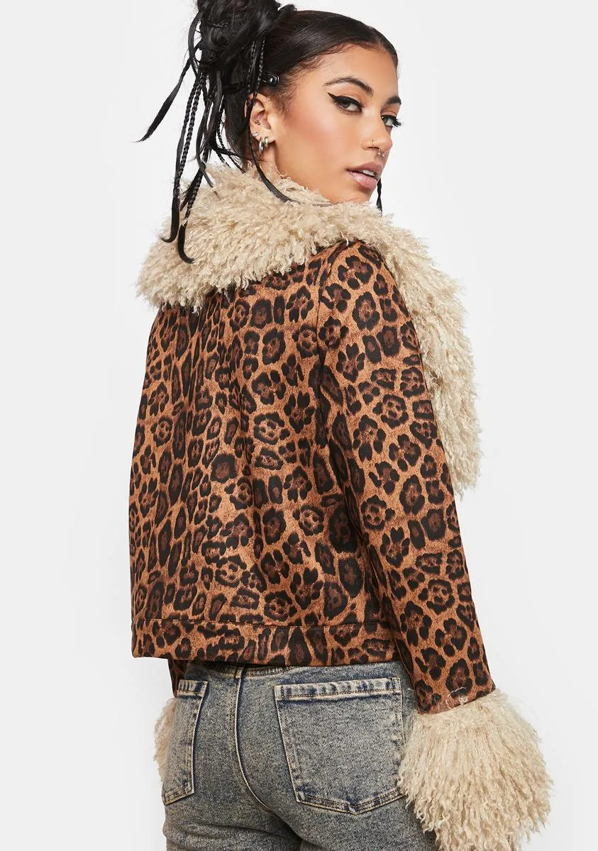 Big Purrr Faux Fur Leopard Jacket