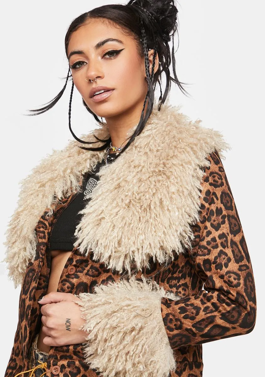 Big Purrr Faux Fur Leopard Jacket