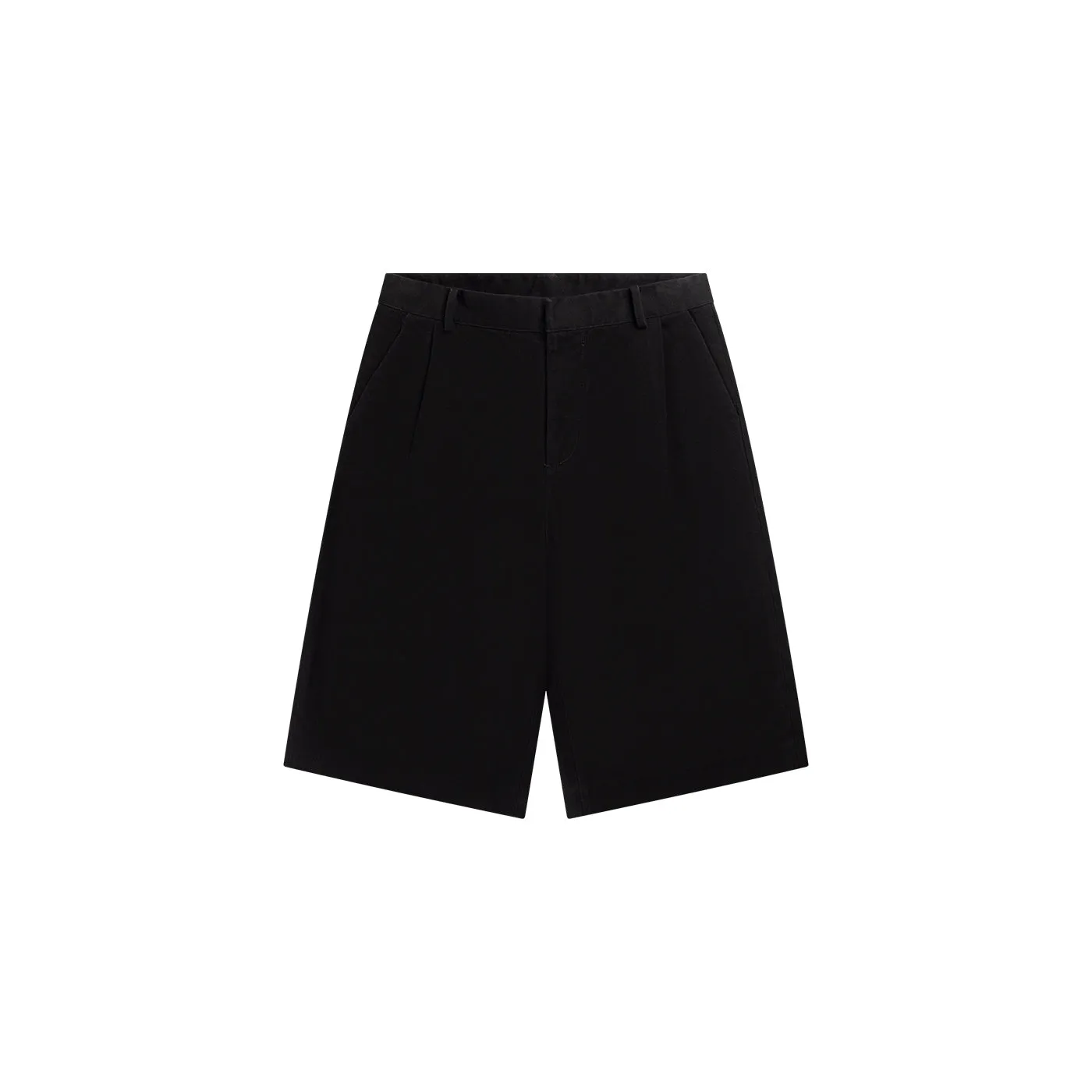 Black Twill Shorts