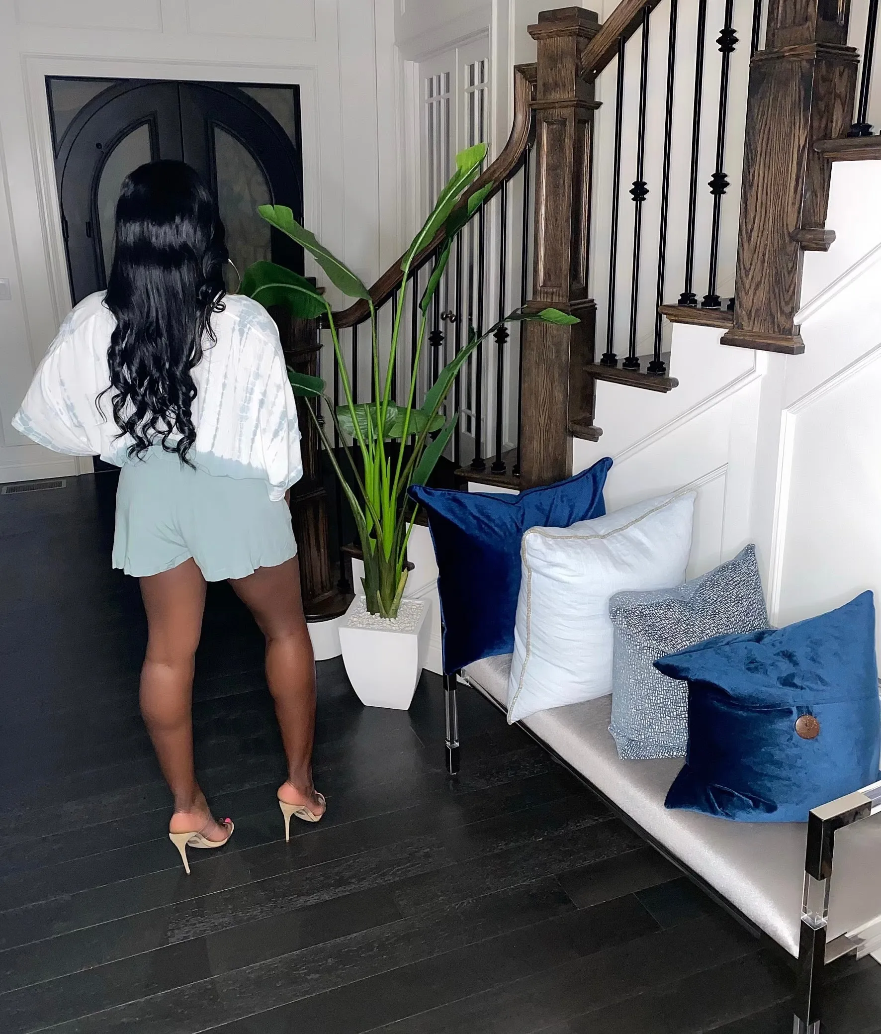 Bohemian Romper (Blue )