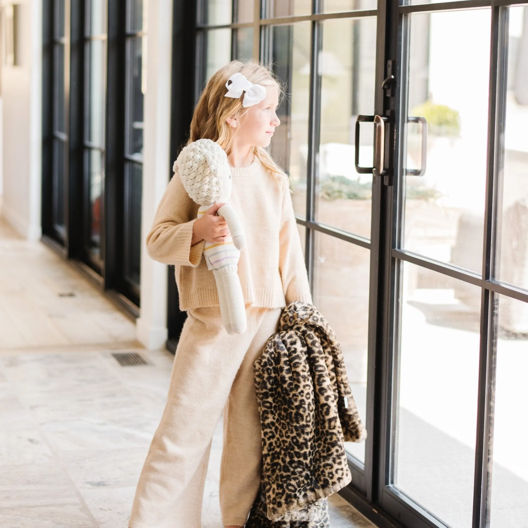Classic Leopard Faux Fur Mini Blanket
