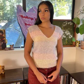 Confetti Mohair Knit Vest