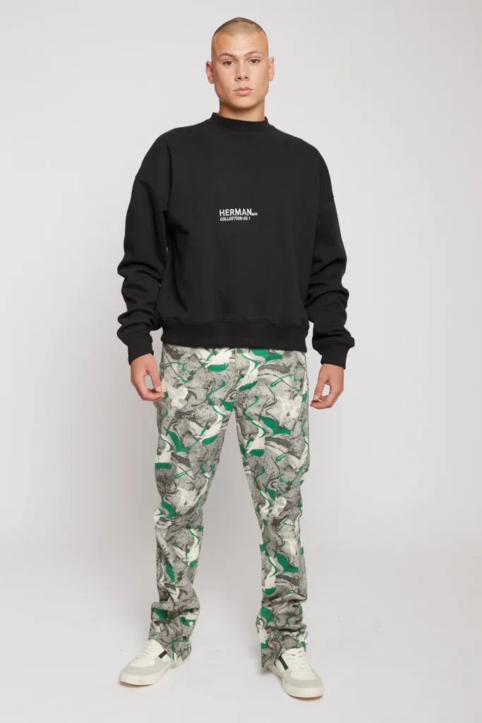 CREWNECK SWEATSHIRT - BLACK