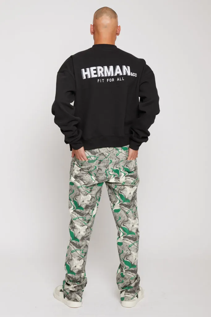 CREWNECK SWEATSHIRT - BLACK