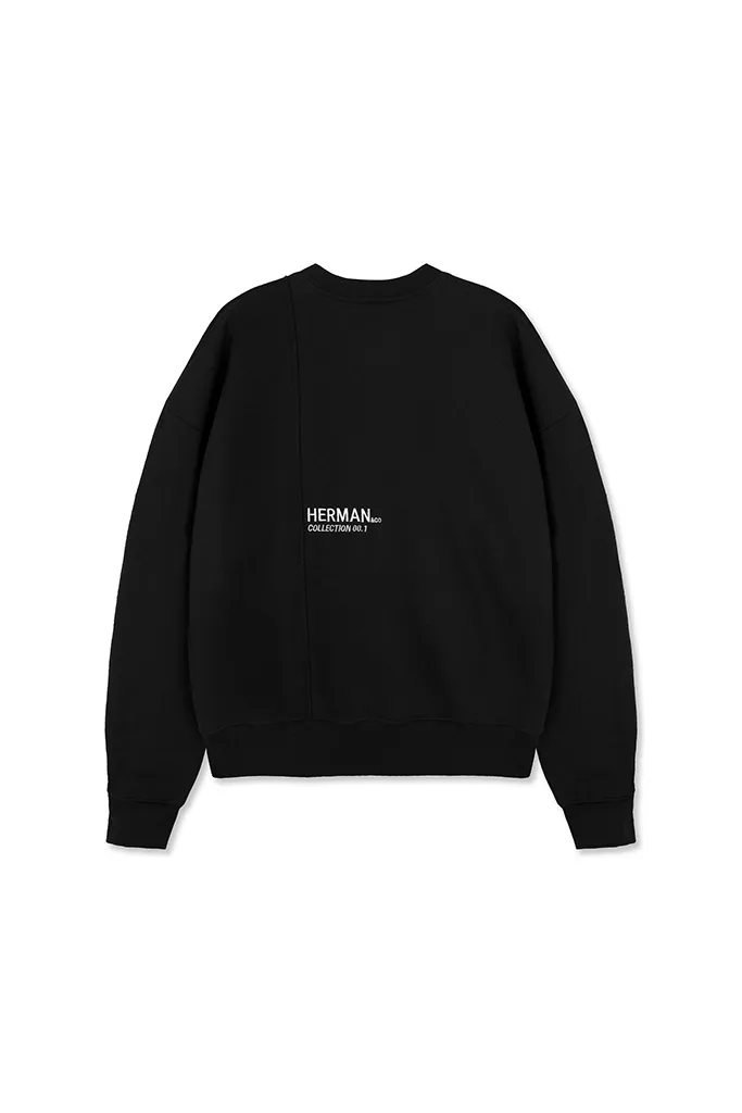 CREWNECK SWEATSHIRT - BLACK