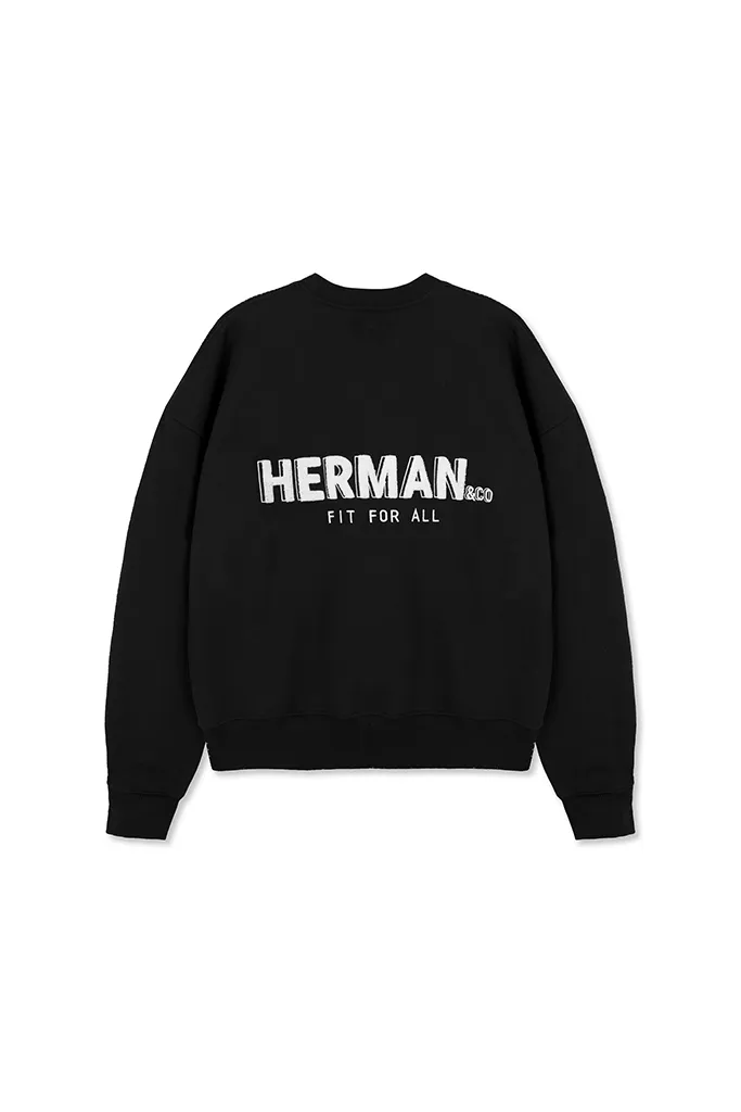 CREWNECK SWEATSHIRT - BLACK