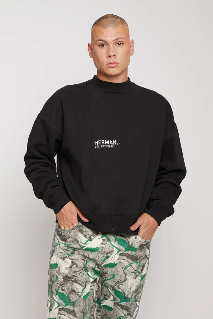 CREWNECK SWEATSHIRT - BLACK