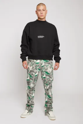 CREWNECK SWEATSHIRT - BLACK