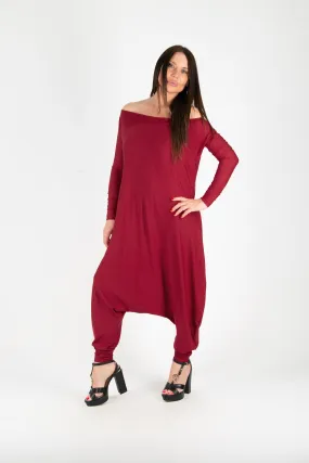 Dark Red Harem Jumper Marla SALE