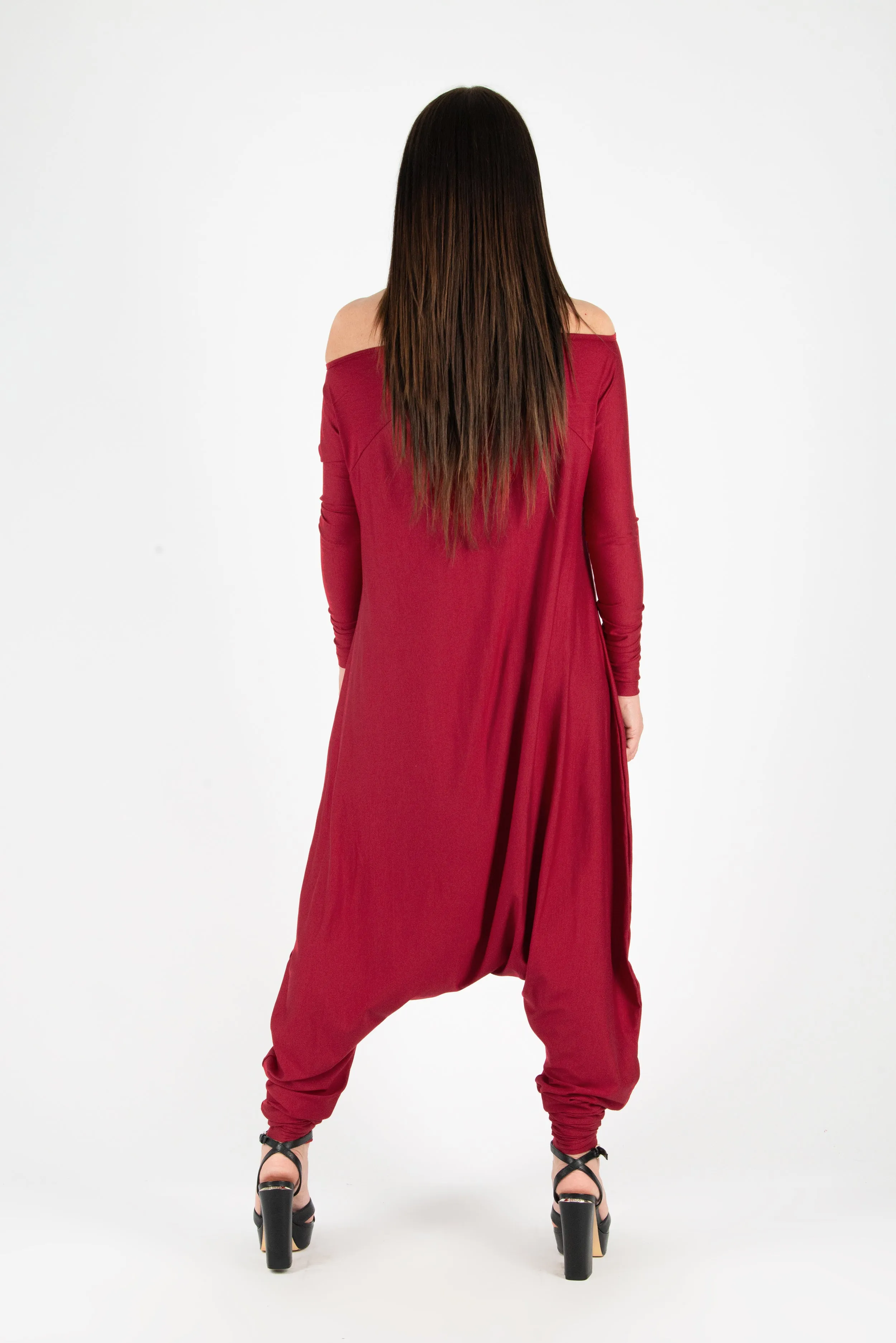Dark Red Harem Jumper Marla SALE