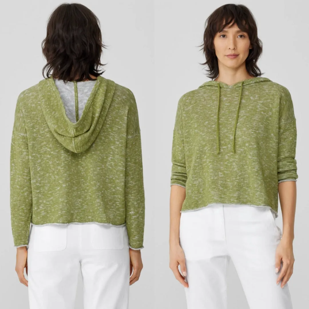 EILEEN FISHER Slub Knit Hoodie