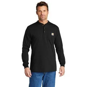 EMBROIDERED - CTK128 - Carhartt® Long Sleeve Henley T-Shirt