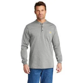 EMBROIDERED - CTK128 - Carhartt® Long Sleeve Henley T-Shirt