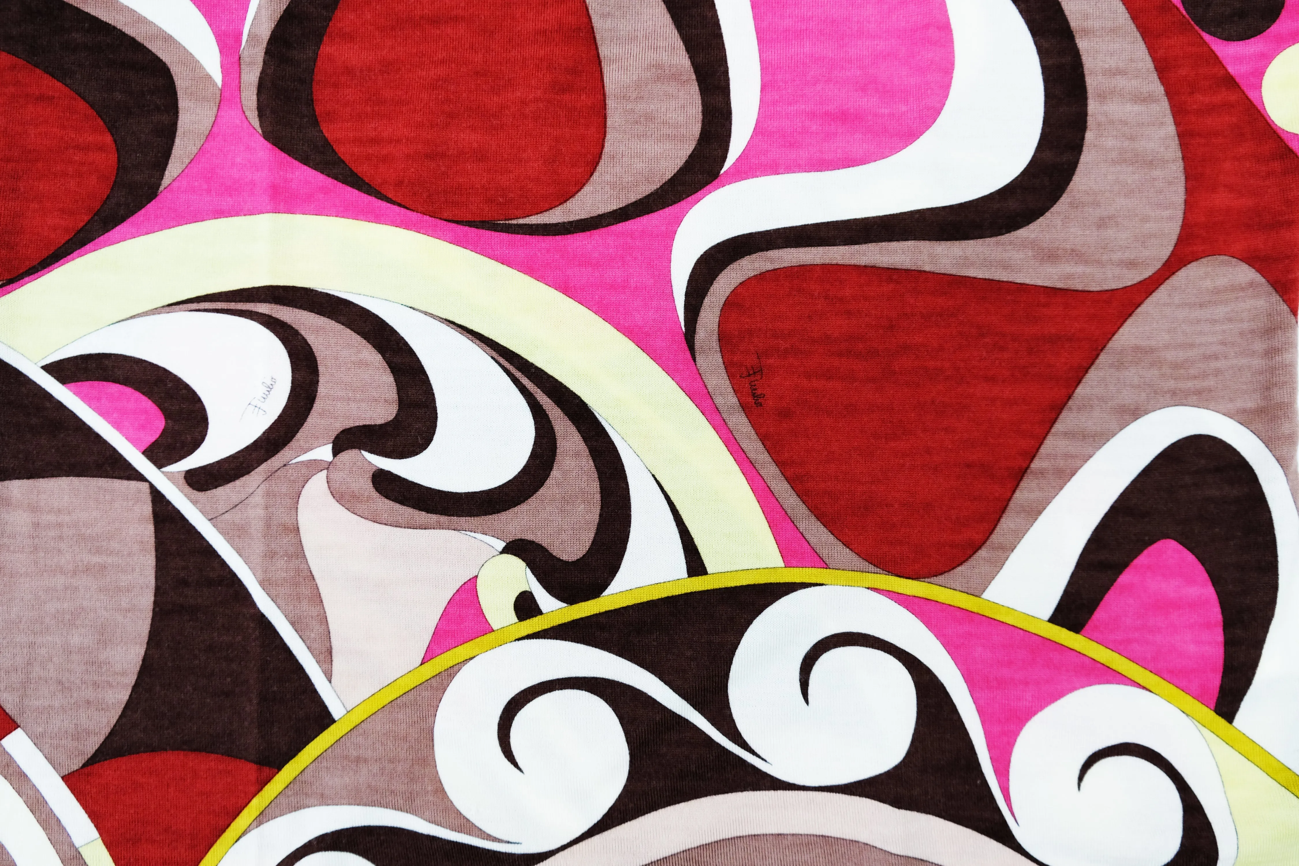 Emilio Pucci Geometric Signature Print Sleeveless Knit Top, UK12-14