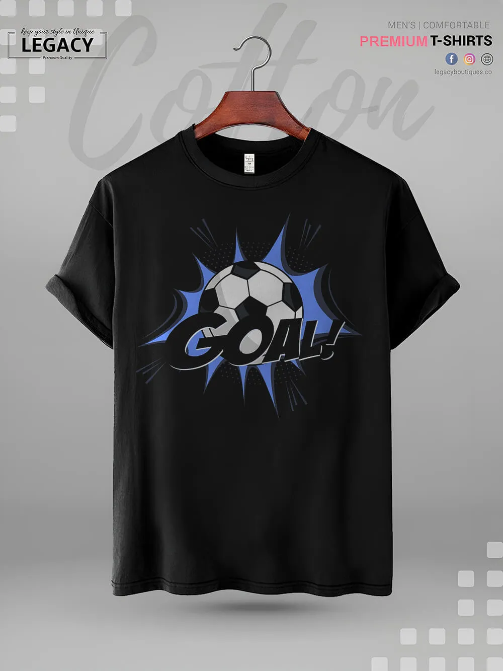 Goal Print Great Quality Mens TShirt In Lowest Price In Dhaka