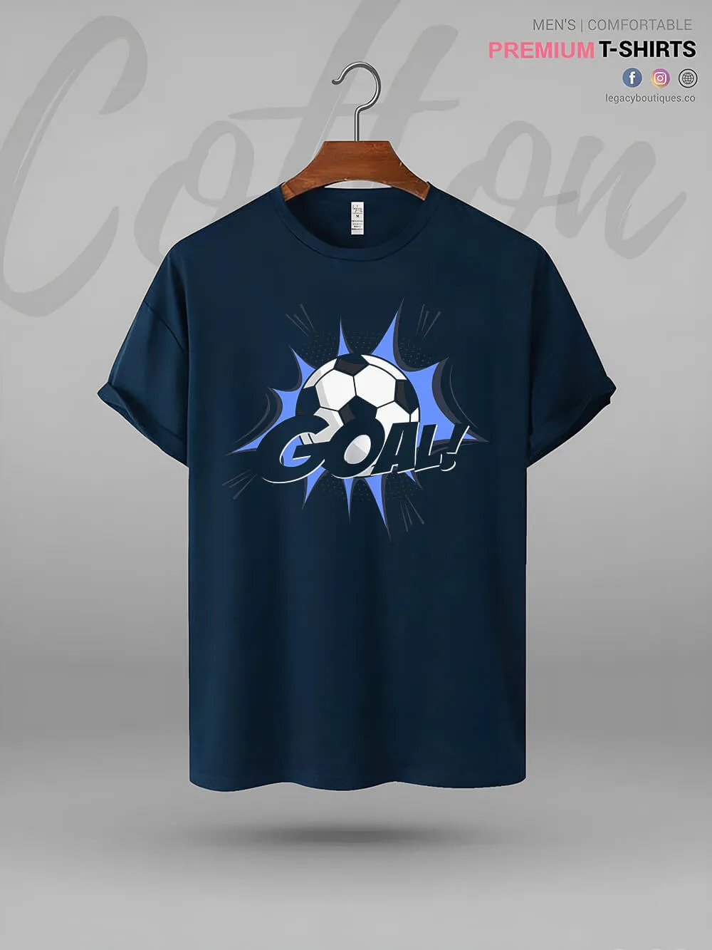 Goal Print Great Quality Mens TShirt In Lowest Price In Dhaka