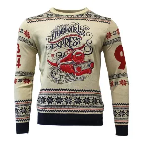 Harry Potter Hogwarts Express Knitted Christmas Jumper / Sweater