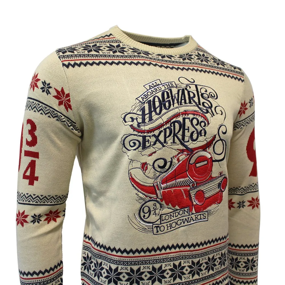 Harry Potter Hogwarts Express Knitted Christmas Jumper / Sweater