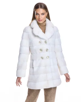Horizontal Mink Coat
