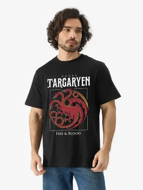 House Targaryen Game of Thrones House Print High Quality Men's T-Shirt In Lowest Price