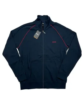 Hugo Boss Full Zip Men Track Jacket Dark Blue S SALE