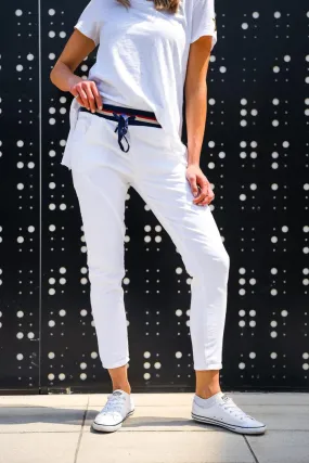 ITALIAN STAR   Ralph Jogger Jeans - White