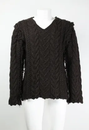 JUNYA WATANABE MAN FW 2003 DISTRESSED KNIT