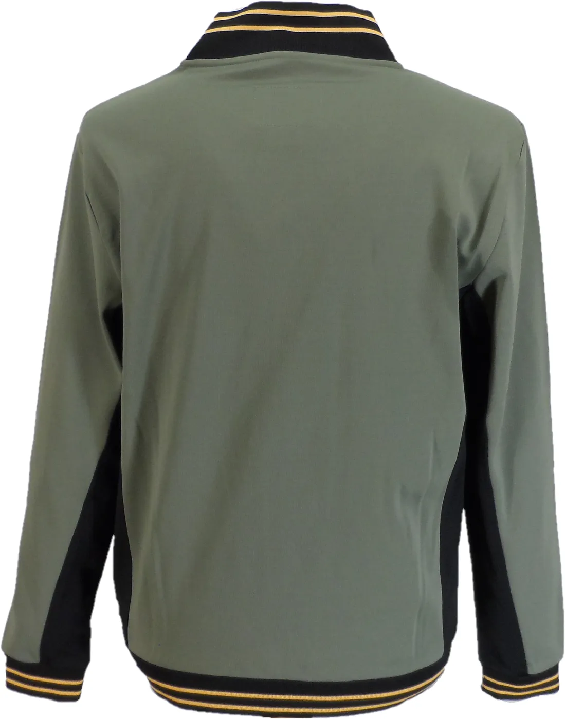 Lambretta Retro Khaki Green Vintage Track Top Jacket