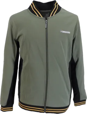 Lambretta Retro Khaki Green Vintage Track Top Jacket