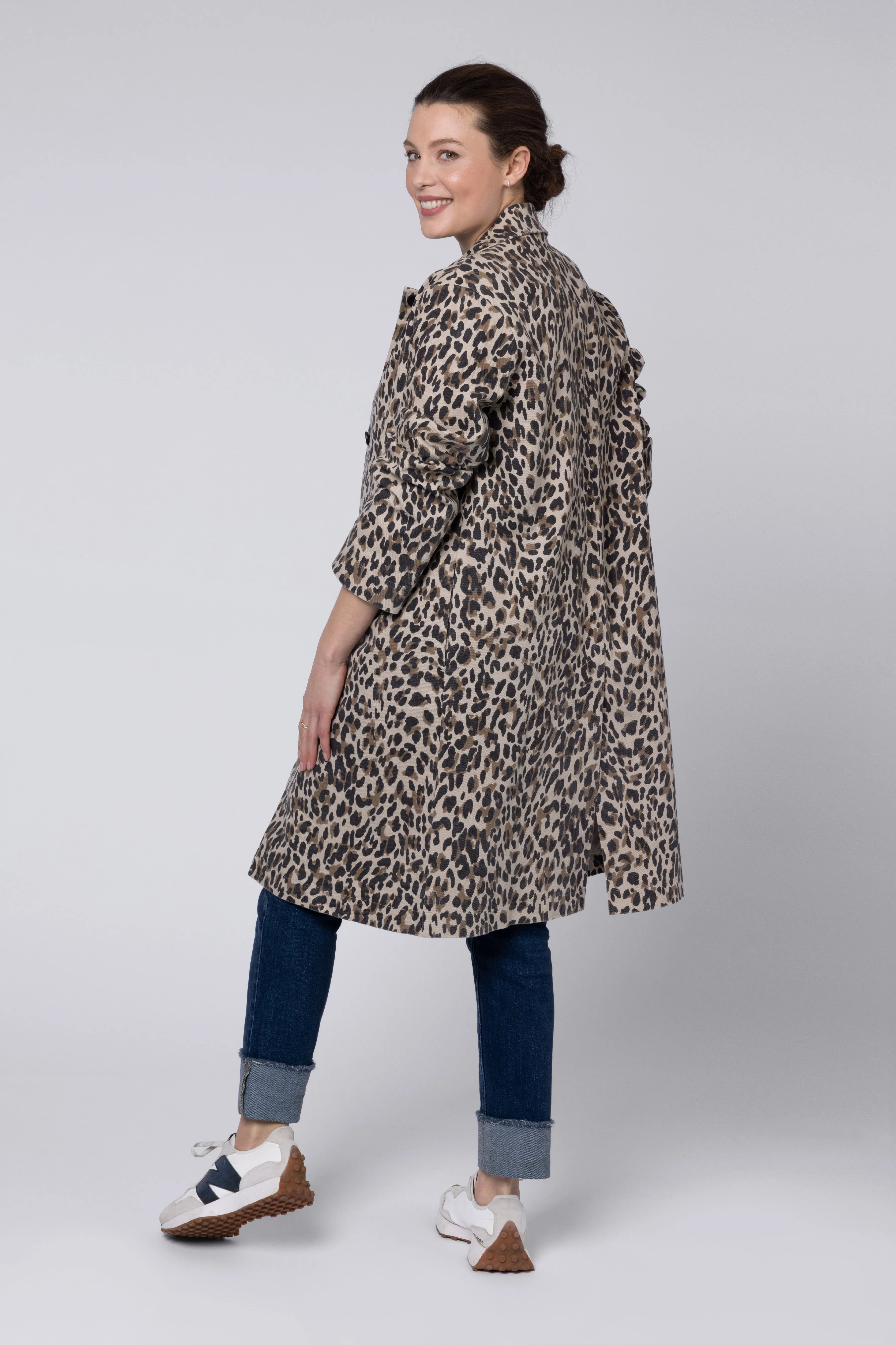 Laurie Leopard Print Coat