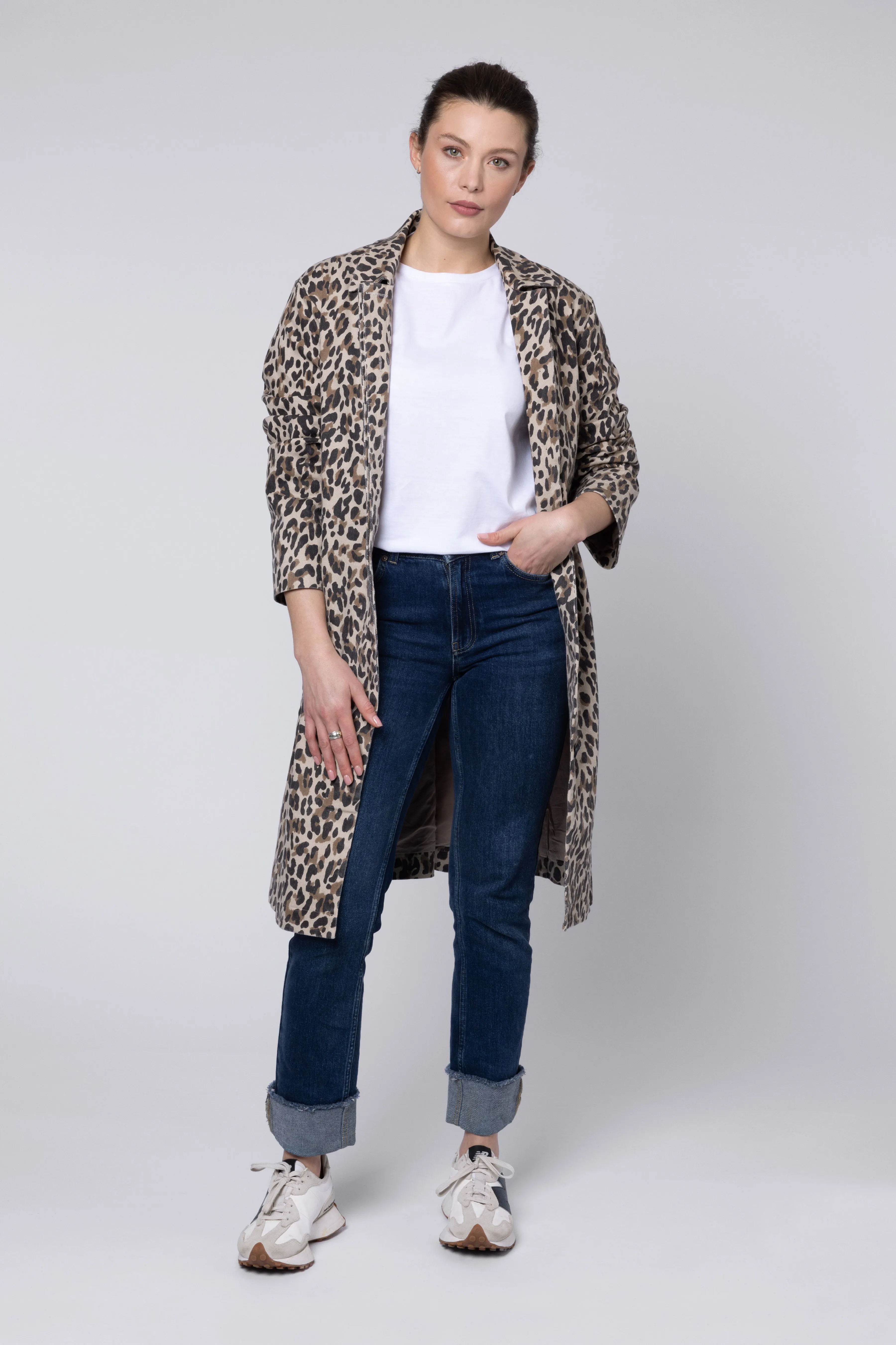 Laurie Leopard Print Coat