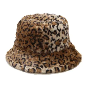 Leopard Fur Hat Autumn and Winter Sun Hat