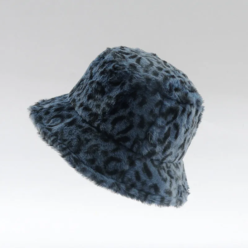 Leopard Fur Hat Autumn and Winter Thickening Warm Hat