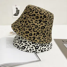 Leopard Fur Hat Leopard Print Sun Protection Hat