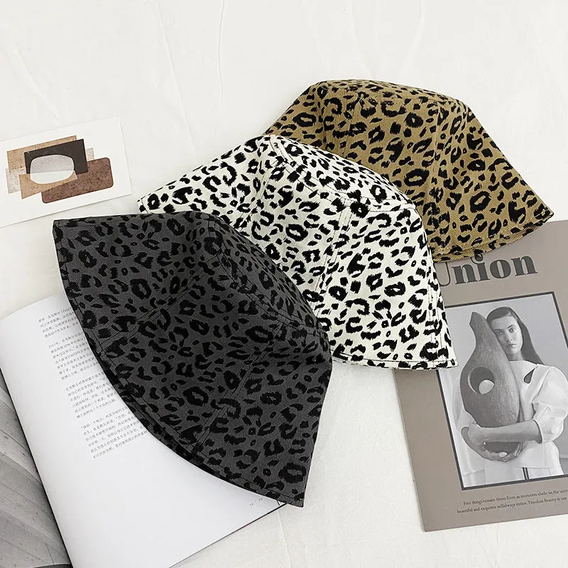 Leopard Fur Hat Leopard Print Sun Protection Hat