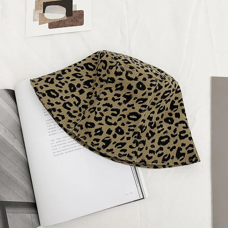 Leopard Fur Hat Leopard Print Sun Protection Hat